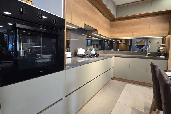 Kaya Gri Mutfak Modeli